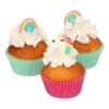 Funcakes Sukkerpynt unicorn og regnbue - 8 stk - Billede 3
