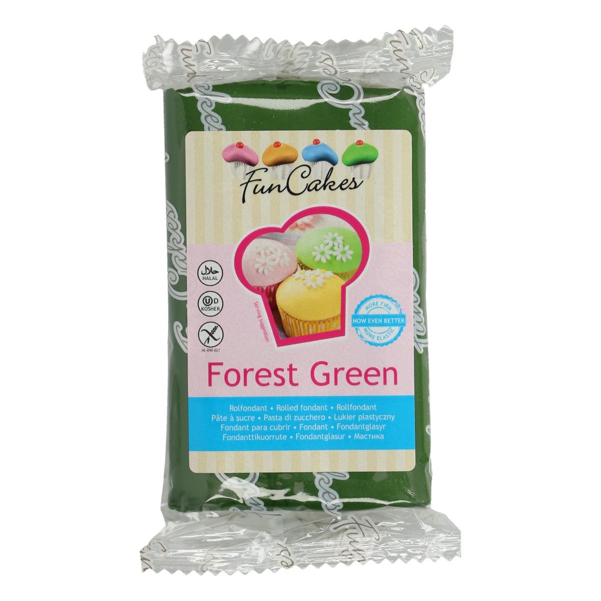 Mørke grøn fondant