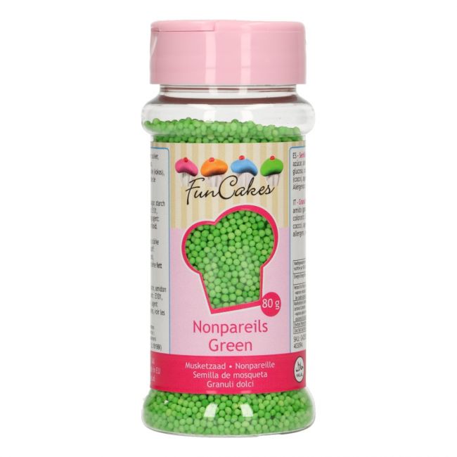 Grøn krymmel 80g, Nonpareils – FunCakes