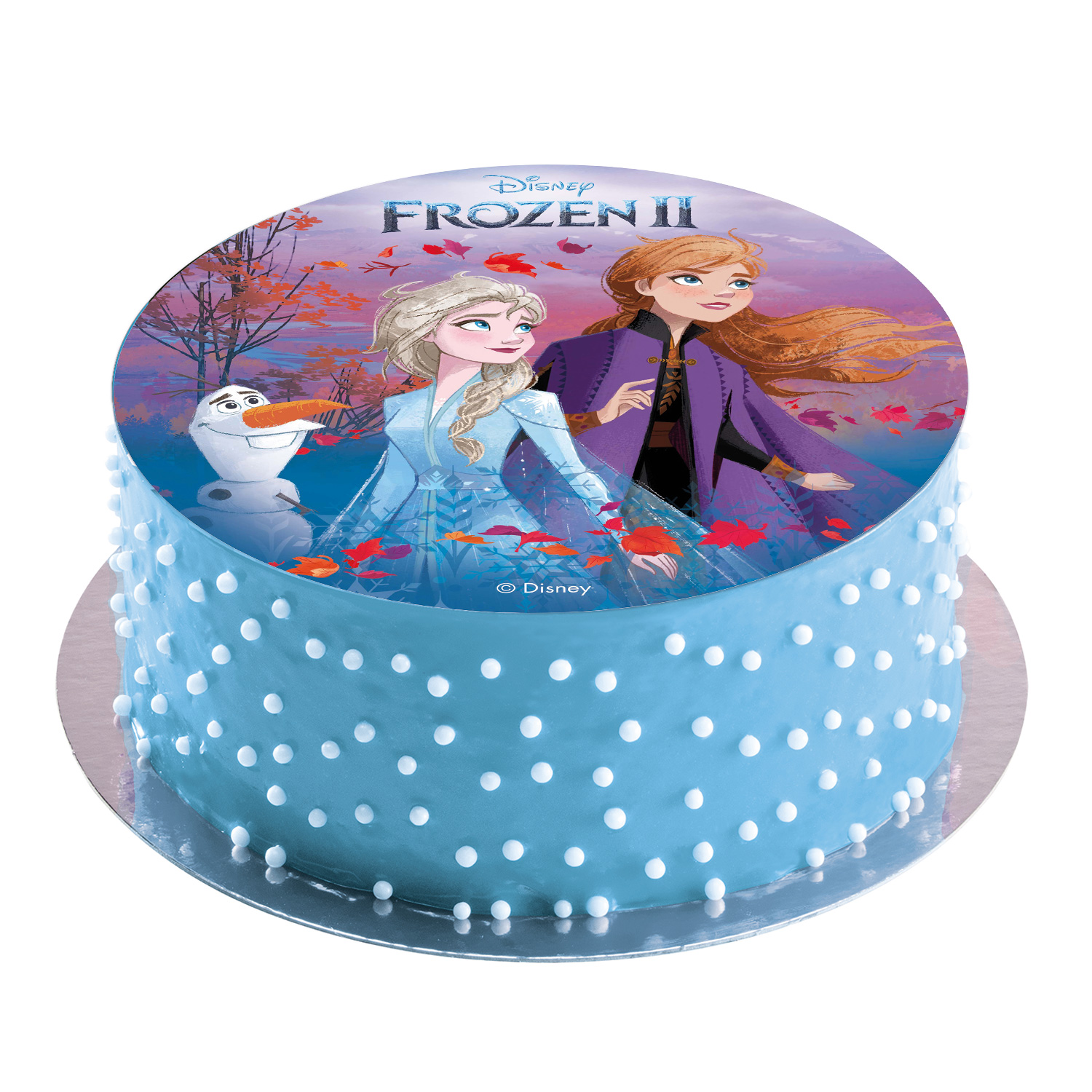 Disney Frost / Frozen 2 Efterår Sukkerprint Ø20cm – Dekora - Kagegrisen.dk