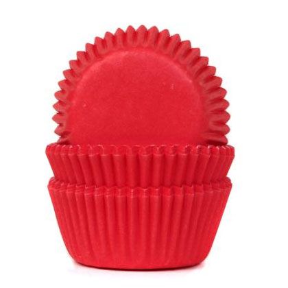 Mini muffinsforme rød 60 stk. - House of Marie