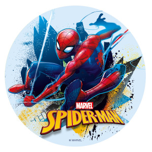 Spiderman Sukkerprint Ø16cm – Dekora