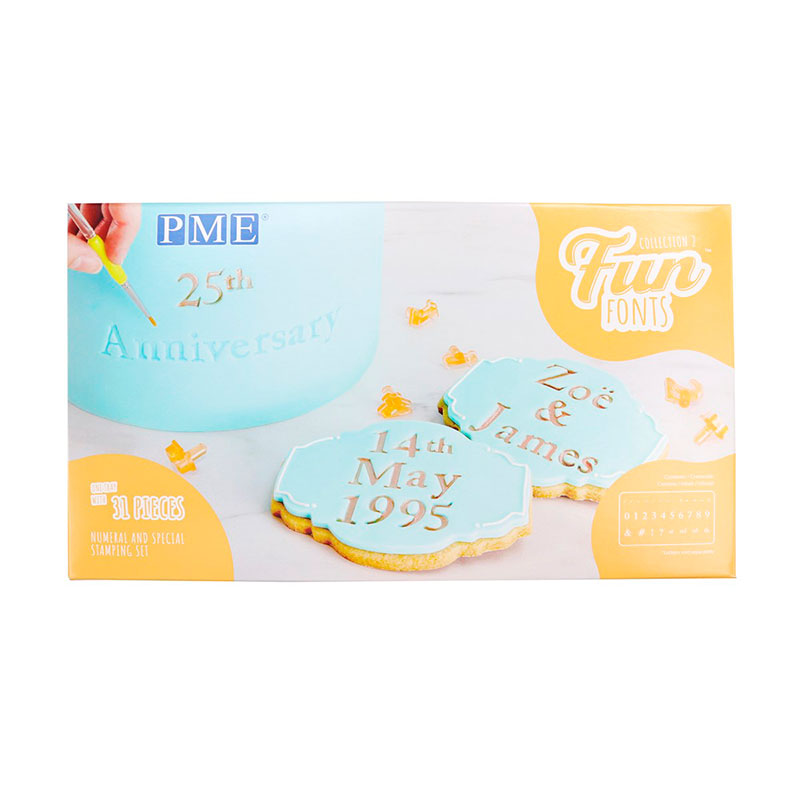 PME Fun Fonts Prægesæt Tal & Special tegn - Collection 2