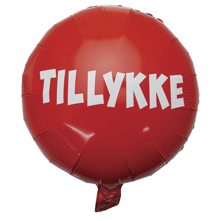 Folieballon med Tillykke - Scanseason
