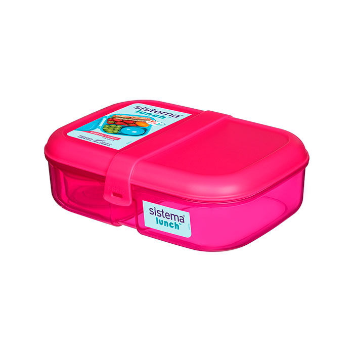 Sistema Madkasse 1,1 L Ribbon Lunch Blå, Pink, Mint - Billede 3