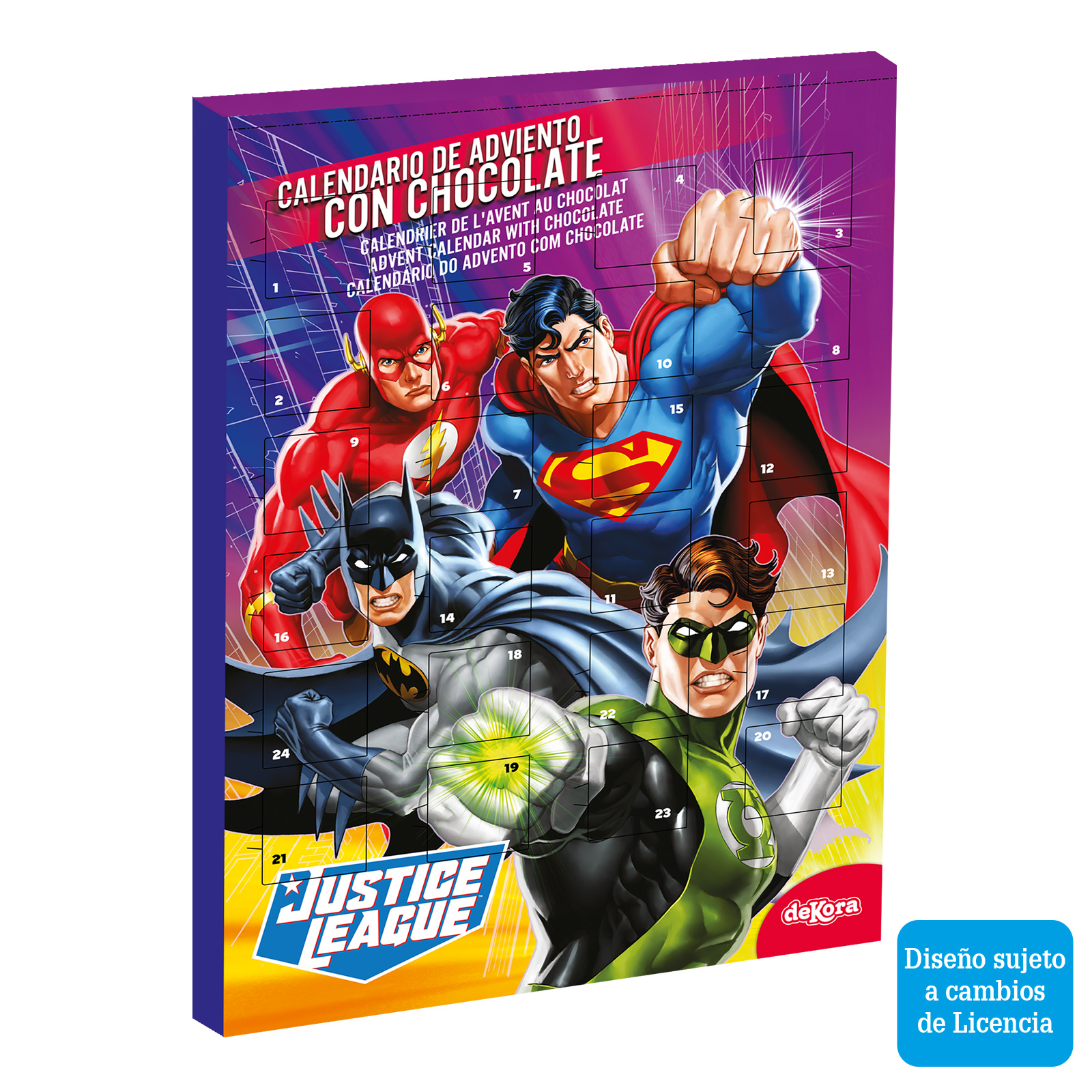 Justice League julekalender m. chokolade