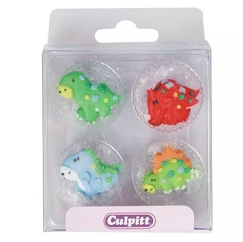 Sukkerpynt Dinosaur 12 stk. - Culpitt