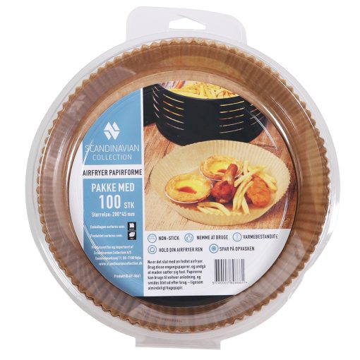 Airfryer Bagepapir 100 stk. - Rund Ø23 cm - Billede 3
