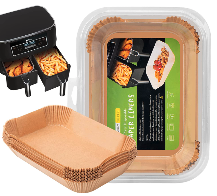 Airfryer Bagepapir 100 stk. - 22x15 cm - Billede 3