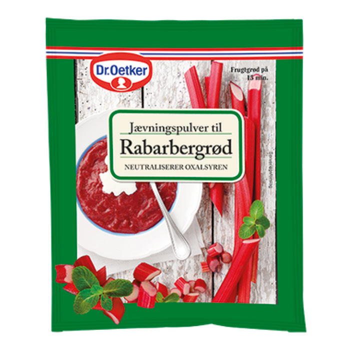 Jævningspulver til Rabarbergrød 100g - Dr. Oetker