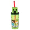 Minecraft Vandflaske med sugerør - 360 ml.