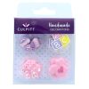 Sukkerpynt ABC Baby Pink 12 stk. - Culpitt