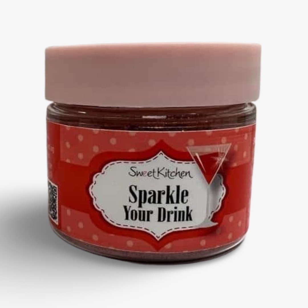 Sparkle Your Drink Red 10 g. Rød Glimmer til drinks til billig pris