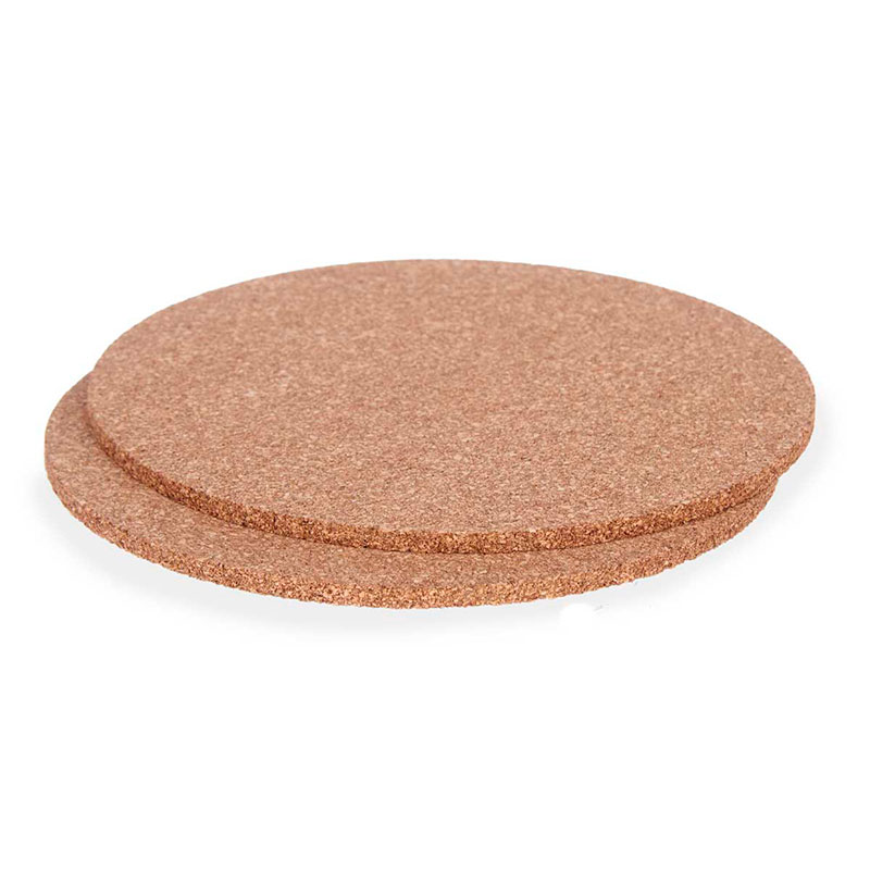 Kork Bordskåner Runde 2 stk. - Ø18 cm.