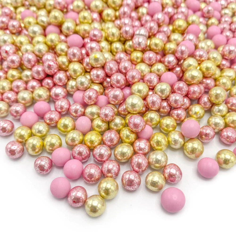 Rosa & Guld Chokolade Kugler 80g. – Happy Sprinkles