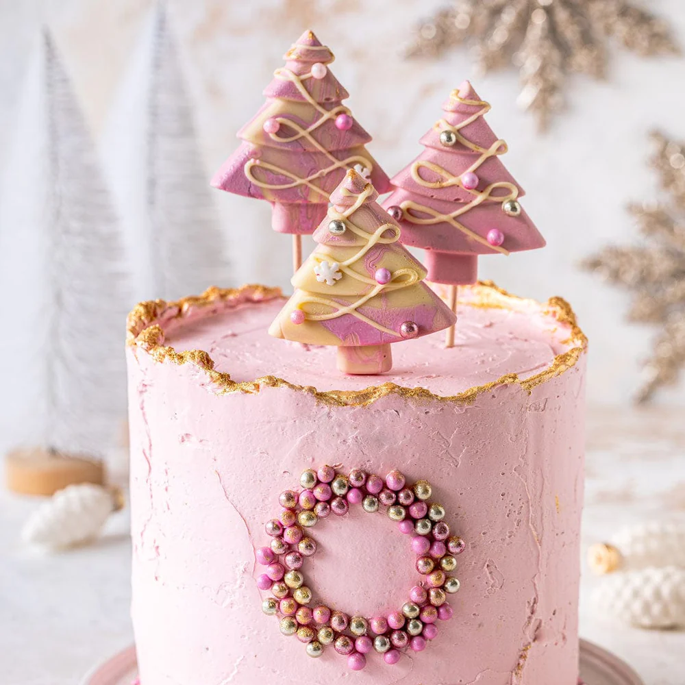 Rosa & Guld Chokolade Kugler 80g. – Happy Sprinkles - Billede 2