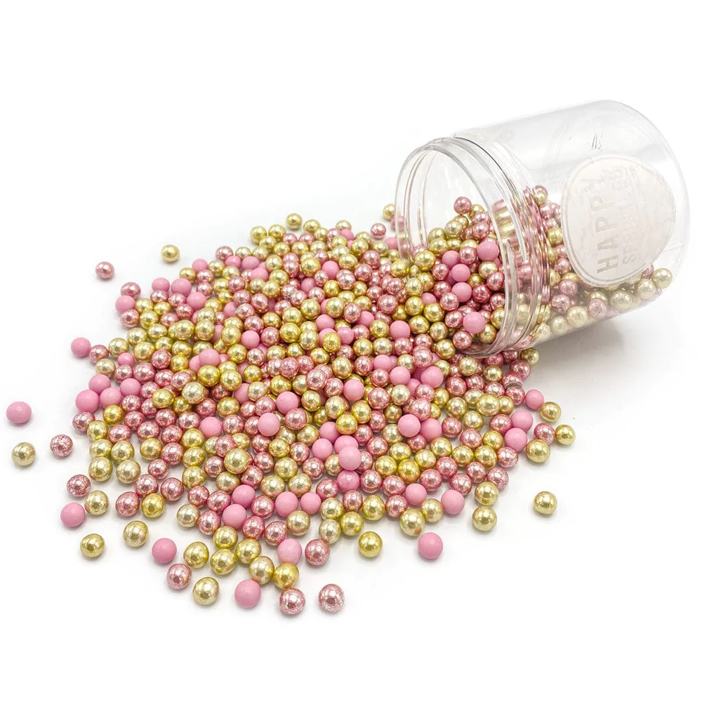 Rosa & Guld Chokolade Kugler 80g. – Happy Sprinkles - Billede 3