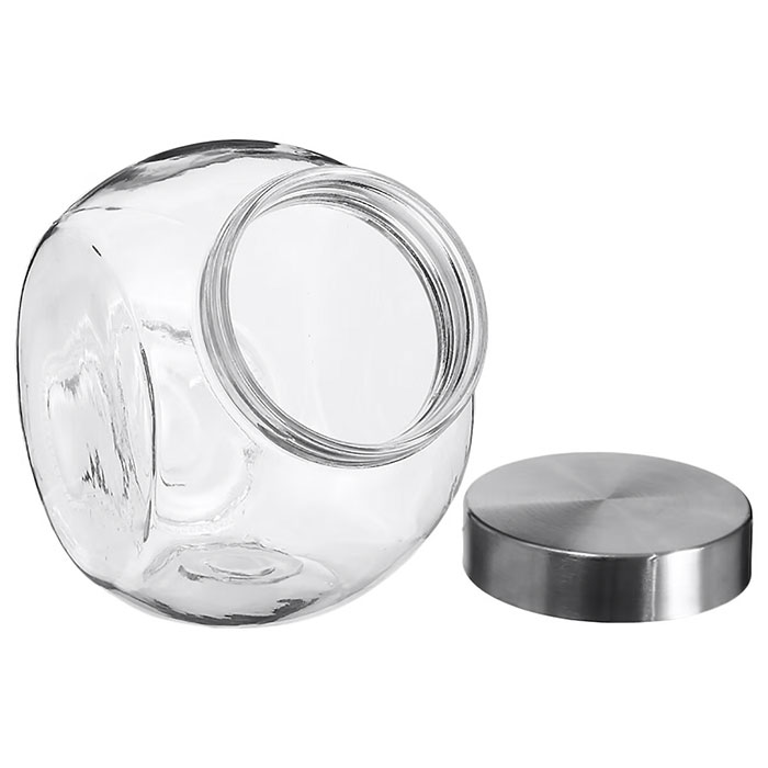 Opbevaringsglas / Slikkrukke - 1,5 L - Rund - Billede 2