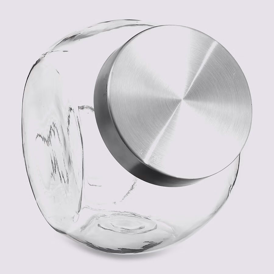 Opbevaringsglas / Slikkrukke - 1,5 L - Rund
