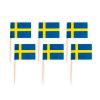 Svensk Kageflag / Lagkageflag 50 stk.