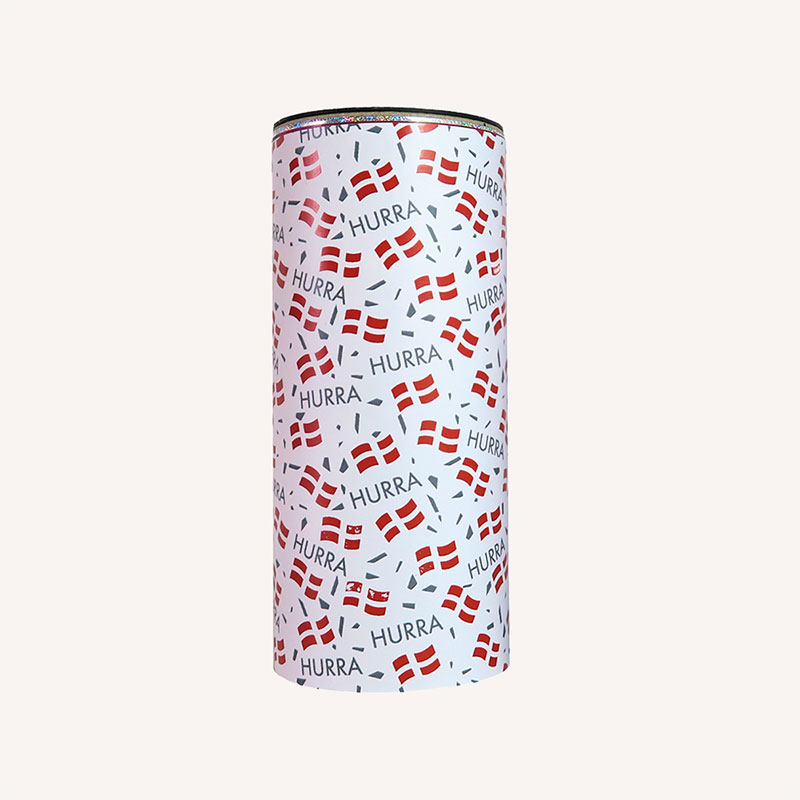 Bordbombe m. Flag & Hurra 19,5 cm.