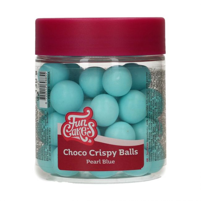 Chrispy Chokolade Kugler Pearl Blue 130g. - FunCakes - Billede 2