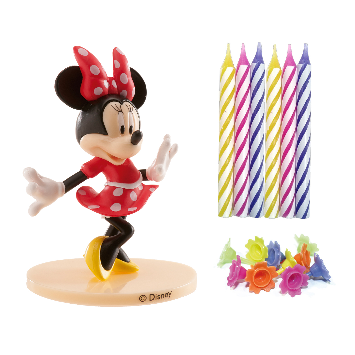 Minnie Mouse Kagefigur inkl. 10 kagelys