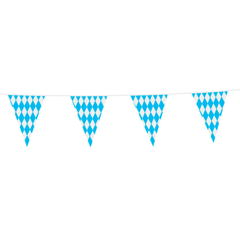 Oktoberfest pynt - Flag Guirlande 10 m.