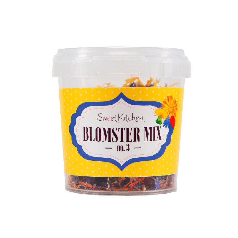 Tørret Spiselige Blomster Mix 3 - 5g.