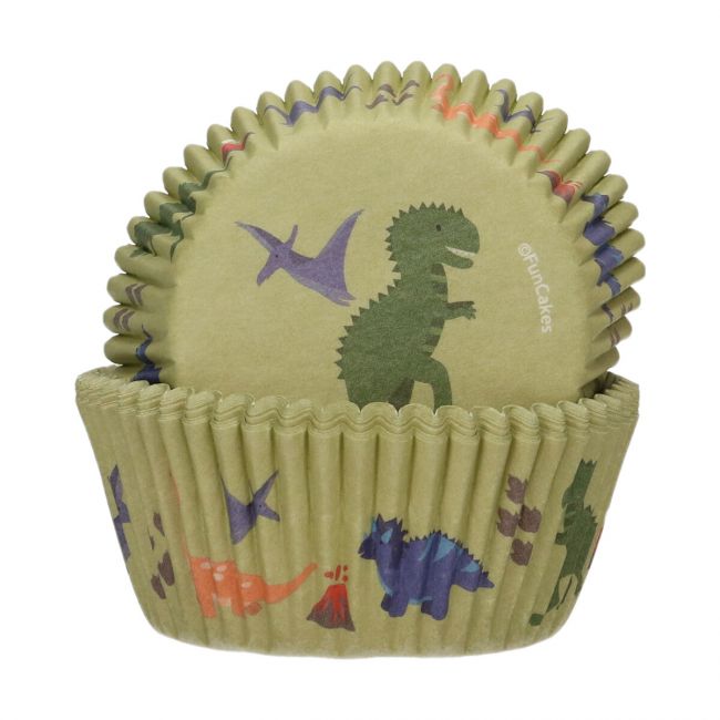Dino Muffinsforme 48 stk. - FunCakes