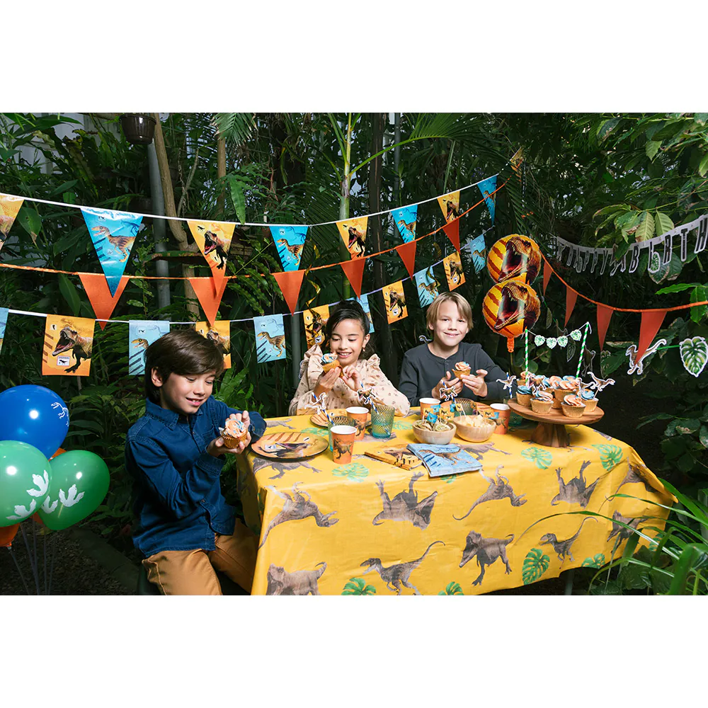Dinosaur Vimpel Flag Guirlande - 6 m - Billede 3