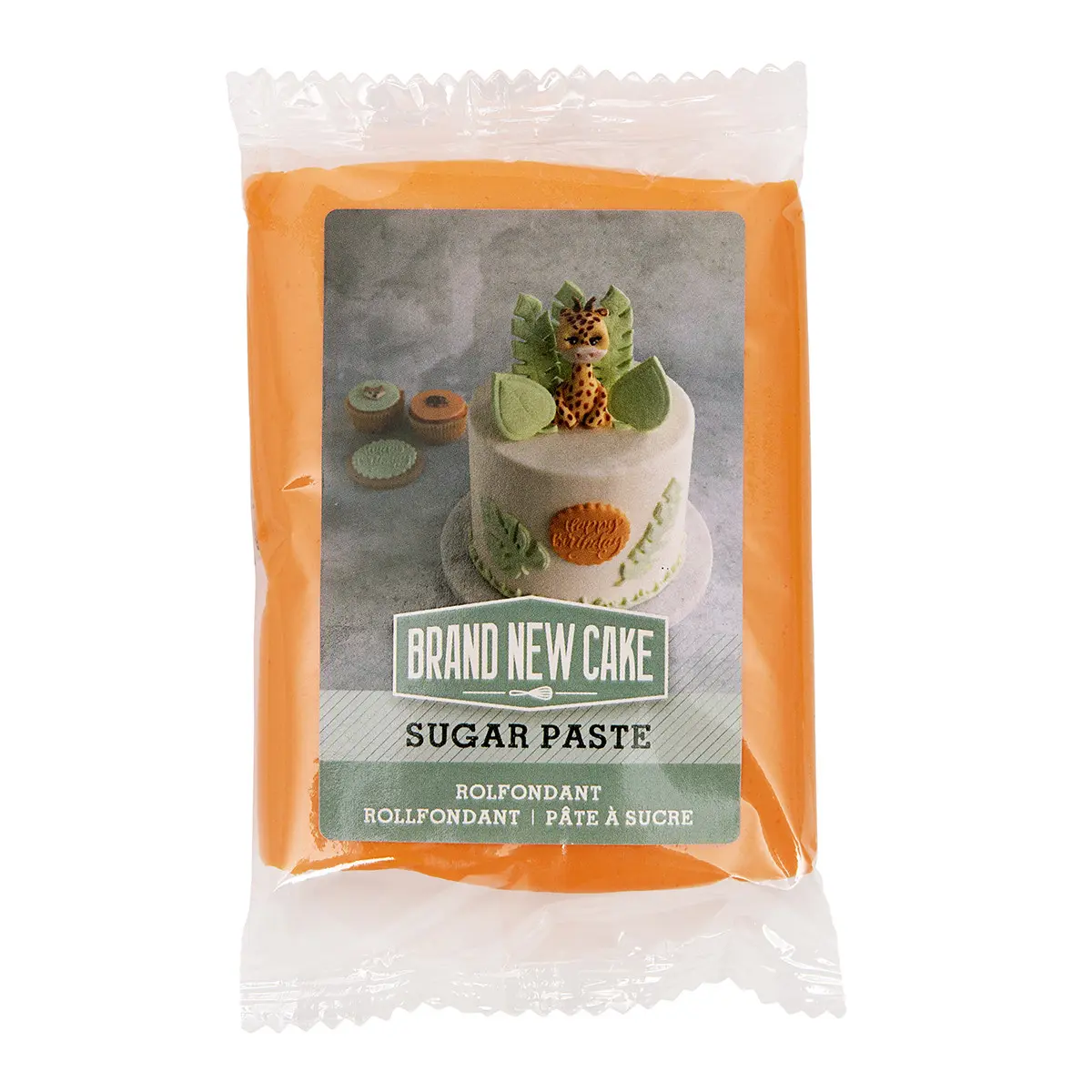 Fondant Orange (Smidig & Farveintens) fra BrandNewCake - 250g