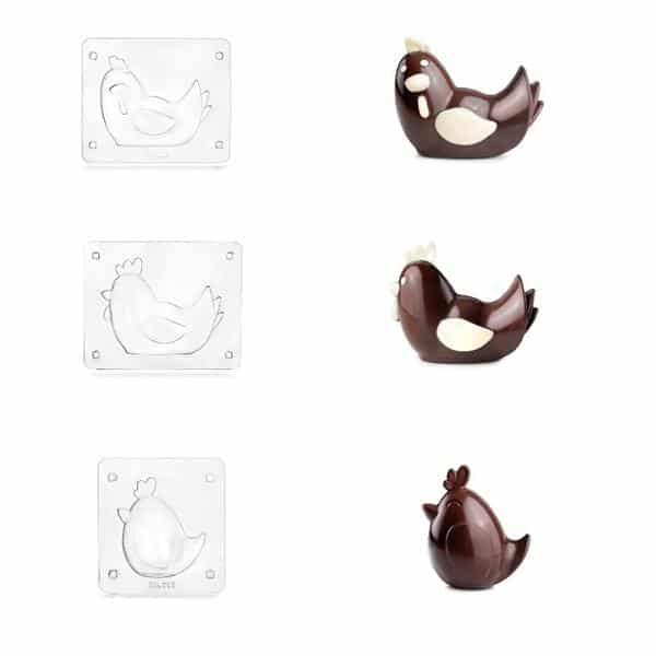 3D Chokoladeforme Kyllinger fra Ibili - Sæt med 3 størrelser (Klik-sammen) - Billede 2