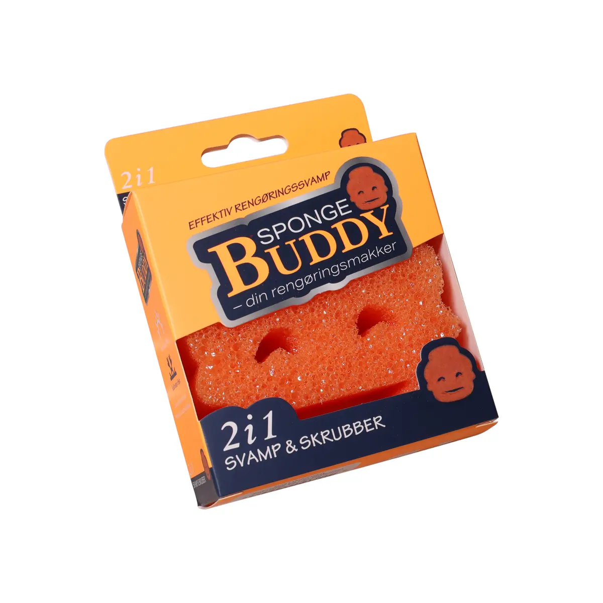 Sponge Buddy – Effektiv 2-i-1 rengøringssvamp og -skrubber - 1 stk. - Ass. farver - Billede 3
