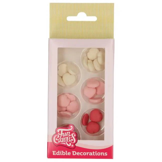 Sukkerhjerter Små Assorteret - 30 stk. - FunCakes