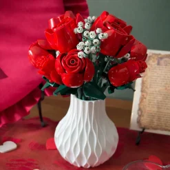 Alternative view of Vase til LEGO blomster / Kunstige blomster – Bølge Design – 20 cm - Valgfri farve