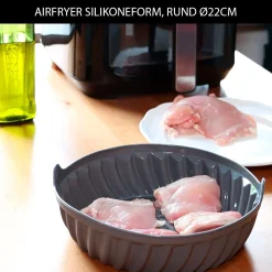 Alternative view of Airfryer silikoneform, rund Ø22cm