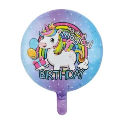 Folieballon Enhjørning Magical Birthday - 46 cm