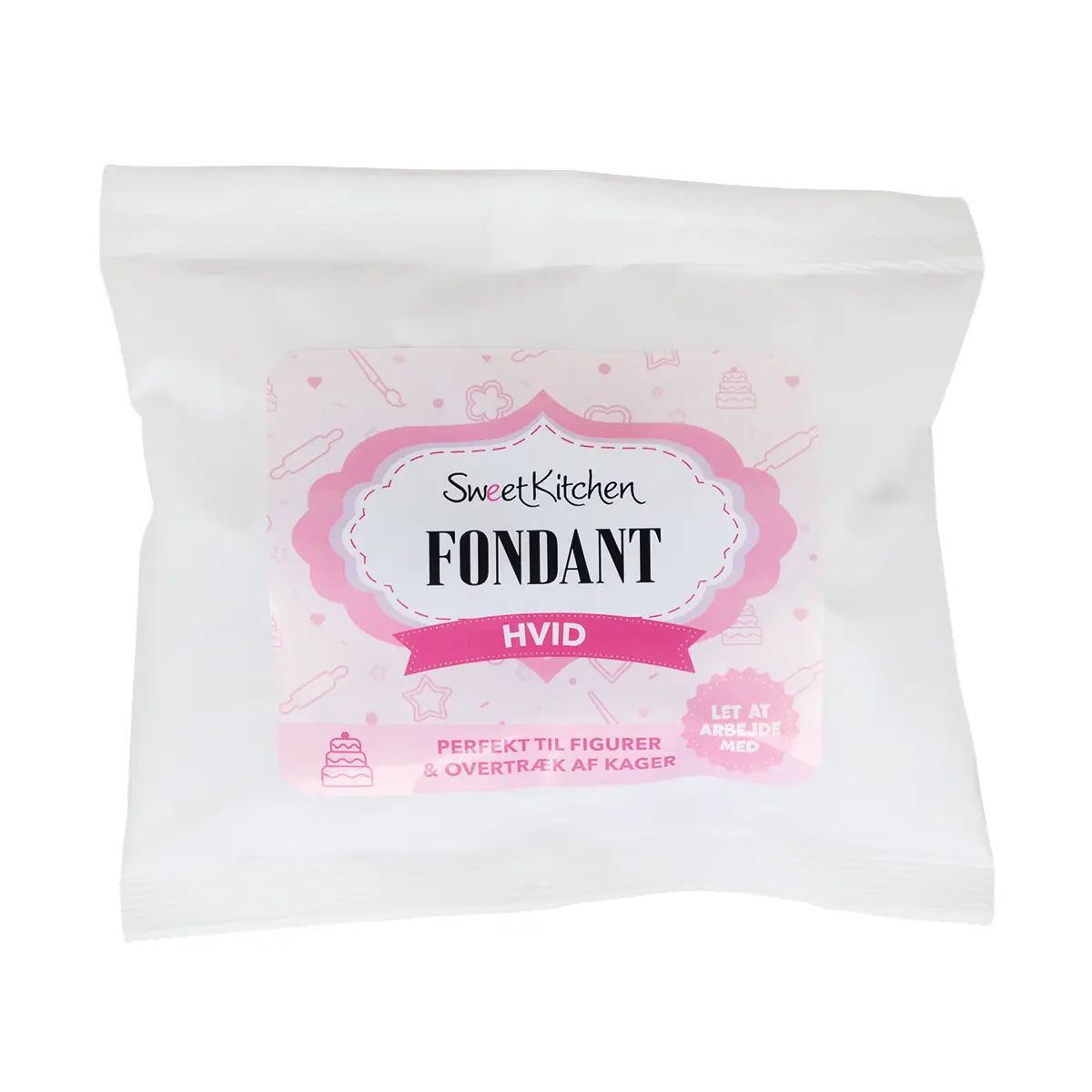 Fondant klar til brug Hvid 400 g - SweetKitchen