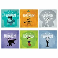 Halloween Papirservietter med Monstre 33 x 33 cm - 12 stk.