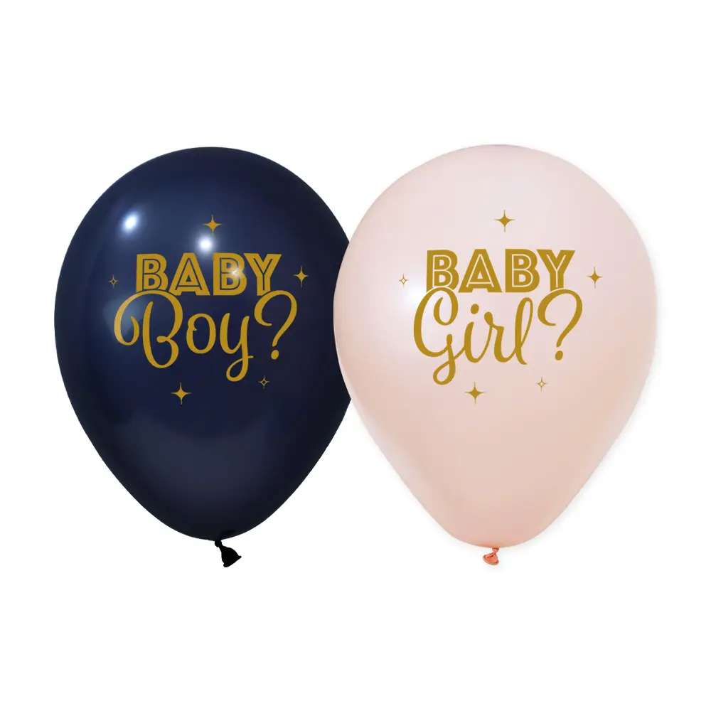 Latexballoner Gender Reveal 8 stk.