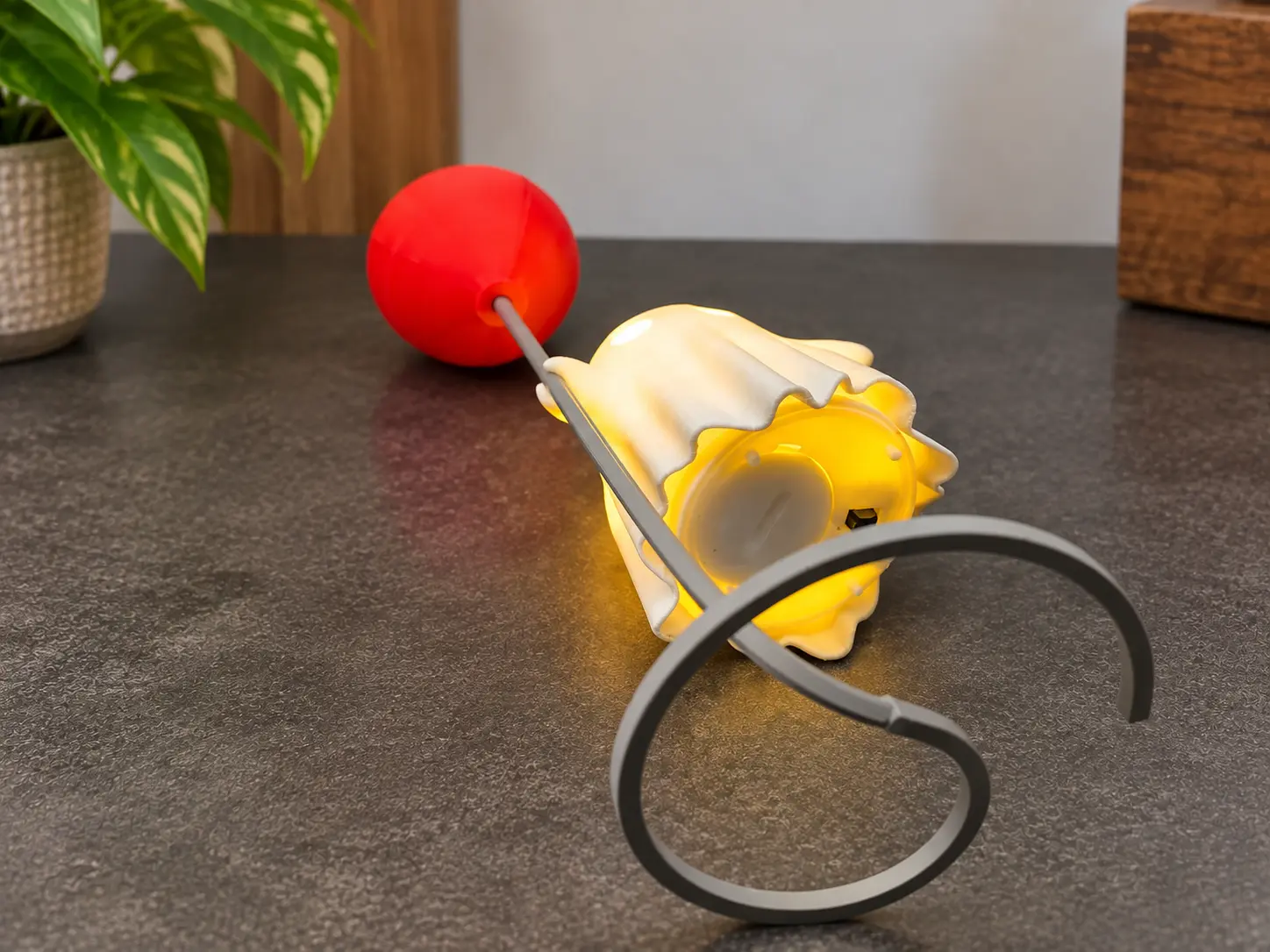 Svævende Spøgelse med Ballon til LED-lys - 3D-Printet Figur - Billede 3