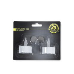 LED fyrfadslys med batteri, 2 stk.