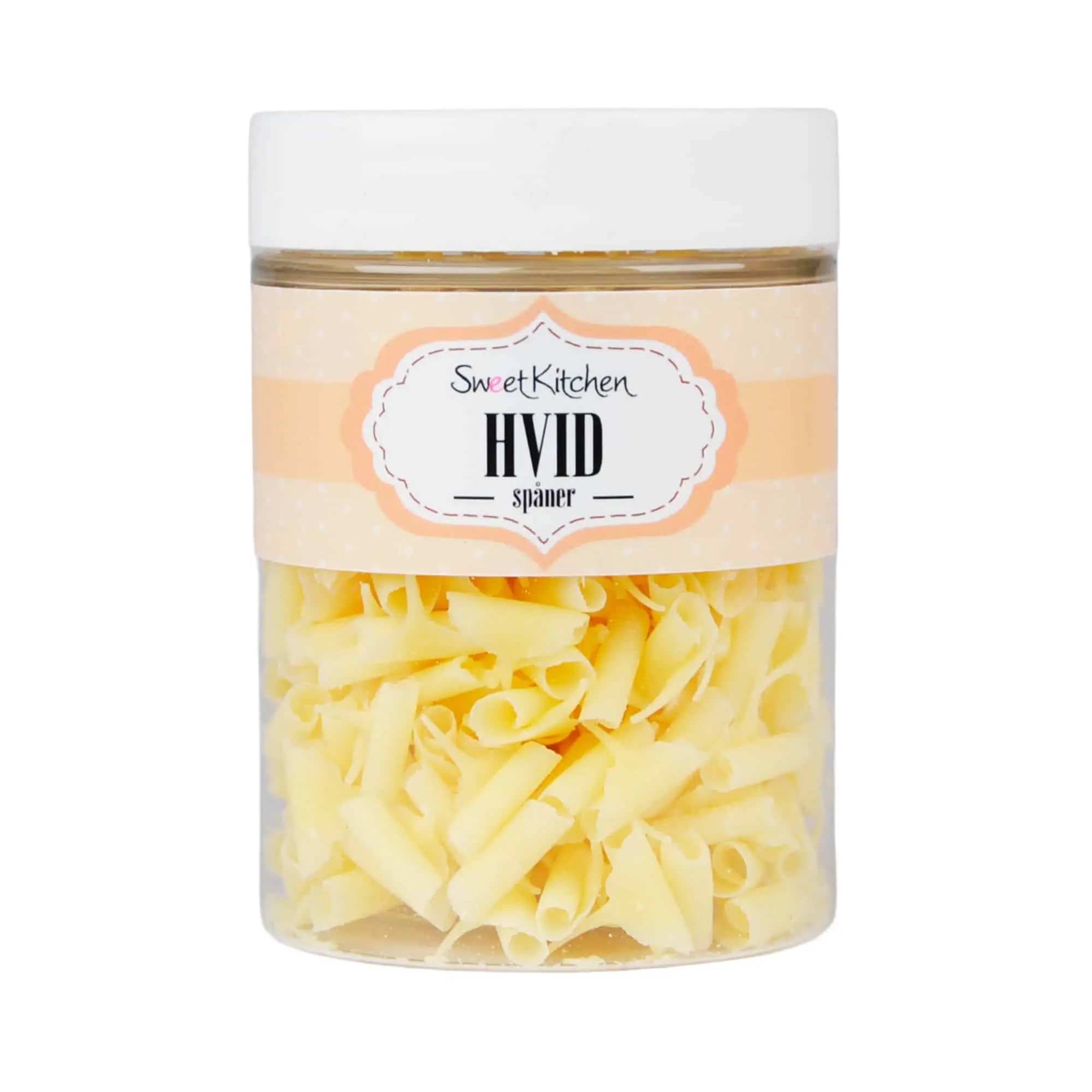 Hvid Chokolade Spåner 30g - SweetKitchen